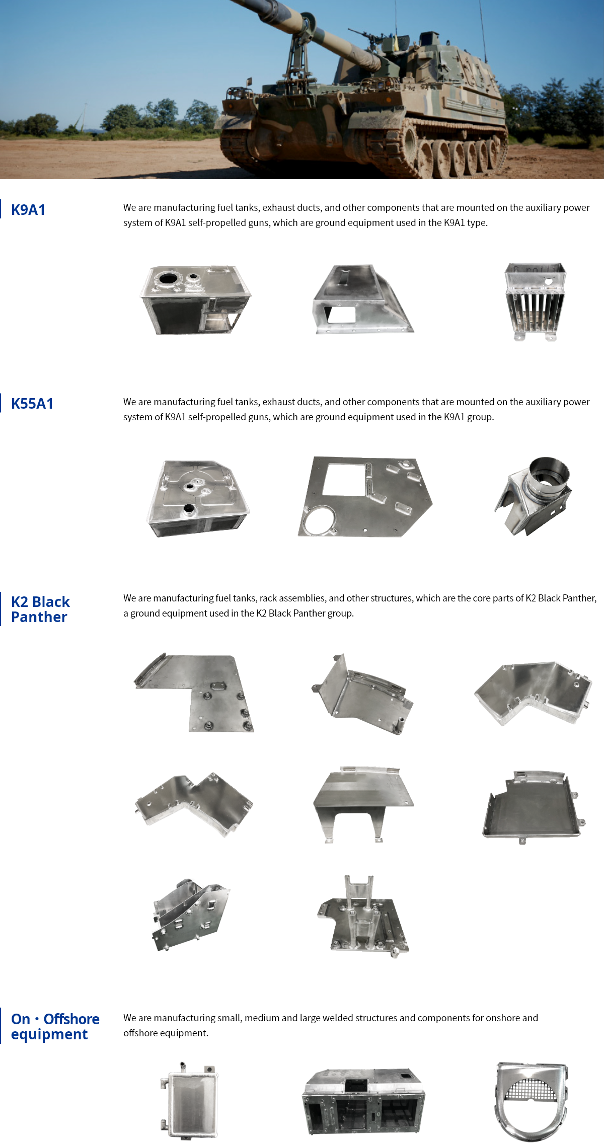 Defense parts